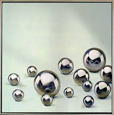 Silver Marbles - 100/100 - Acryl/Leinwand